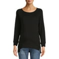 thumbnail image 5 of Time and Tru Women's Maternity Side Snap Sweatshirt, 5 of 6