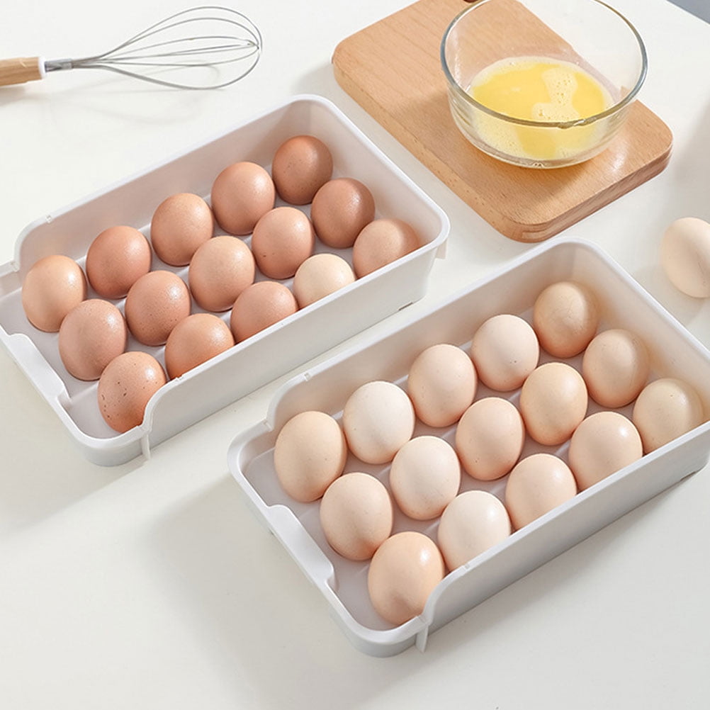 OULII Fridge Accessories Egg Drawer for Home Users 6Set 11.2X6.7X2.4In