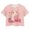 00-Pink#133, variant on Kiijoy Girls Cute Graphic Tee Cartoon Animal Comfy Short Sleeve T-Shirt, Pink, Sizes 5-6