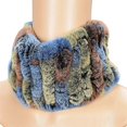 thumbnail image 1 of MIMIGO Handmade Rabbit Fur Women Winter Knitted Rex Rabbit Neck Warmer Infinity loop Scarf Scarves For Women Ladies, 1 of 1