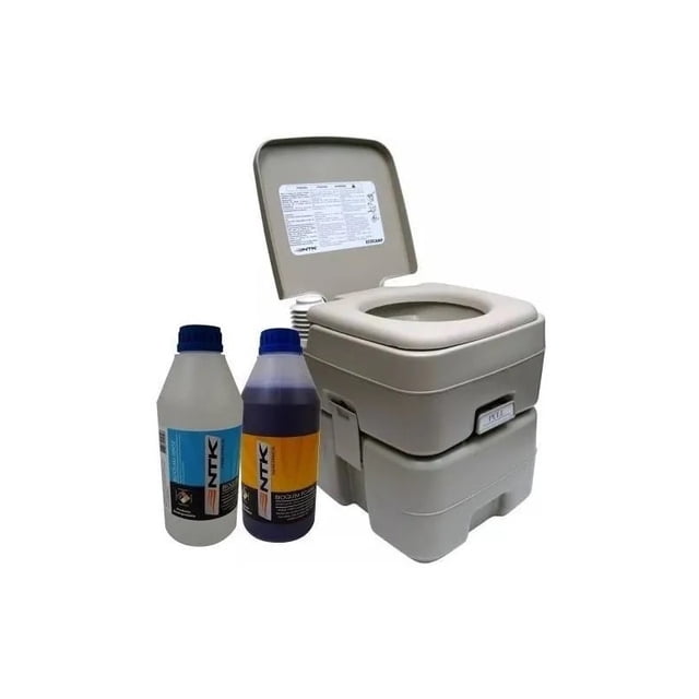 Químico de baño portátil 20L + 2 líquidos de limpieza