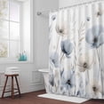 thumbnail image 5 of Vintage Floral Fabric Shower Curtain Watercolor Flowers Washable Shower Curtains for Bathroom, Waterproof Bath Curtain with Hooks Home Decor 36x72in, 5 of 8