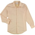 thumbnail image 1 of Calvin Klein Mens Steel Stain Shield Button Down Dress Shirt, orange, 15.5 Neck, 1 of 2