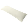 thumbnail image 4 of Bowayaoa Washed Linen Pillowcase Double Long Pillowcase, Soft Breathable Body Pillow Cover, Decorative Leather Pillow Case for Bed Couch, Solid Color Cream Pillowcases for Sleeping, 4 of 8