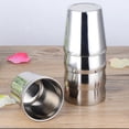 thumbnail image 1 of 6pcs 180ml Vasos De Agua De La Pinta De Acero Inoxidable Vasos De Agua Ideales Para Niños Pequeños Bebés Sanitarios Soledad Vaso de acero inoxidable, 1 of 5