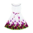 thumbnail image 2 of Robe Fille Tournesol Jardin Col Rabattu Sans Manches 5 Ans, 2 of 4