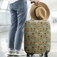 thumbnail image 2 of Green Sunflower Bee Pattern Luggage Cover Fashion Suitcase Cover Baggage Covers Fit 25-28 Inch Luggage (Go Travel), 2 of 5