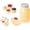 Yellow, variant on Comfify Yellow Mason Jar Measuring Set – 4 Cups, 4 Spoons, Spoon Rest