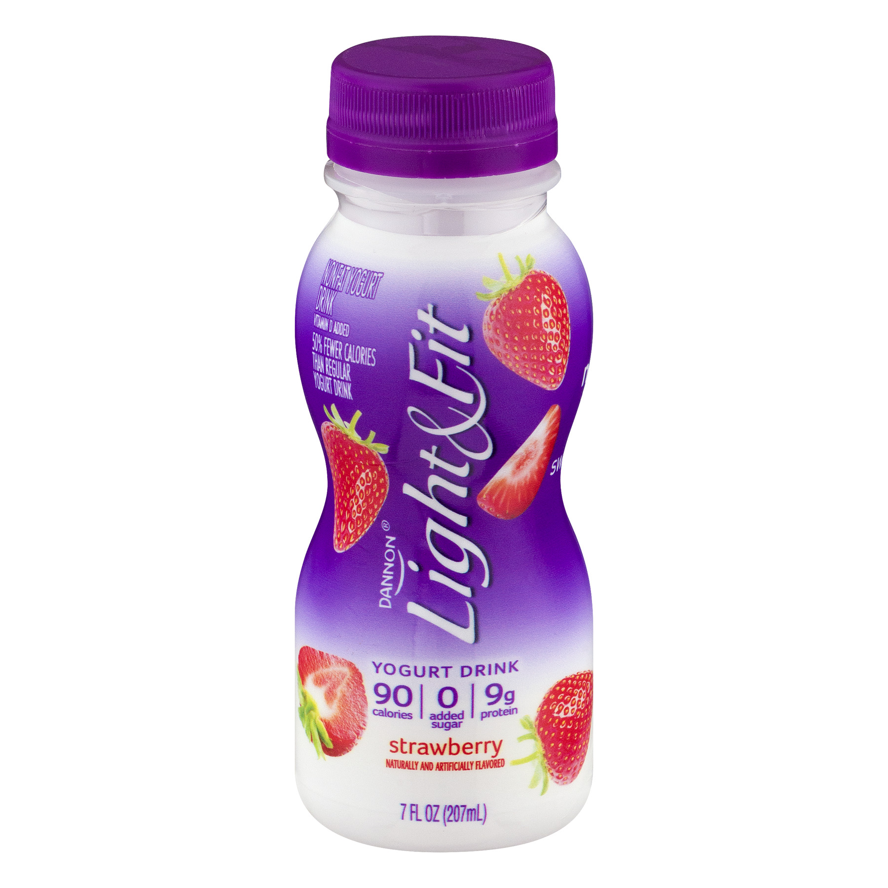 Dannon Light &amp; Fit Nonfat Yogurt Drink Strawberry - Walmart.com ...
