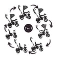 thumbnail image 2 of Triciclo para Niños The Baby Shop  para bebés, evolutivo Luz y Sonido Negro - 7 en 1, 2 of 8