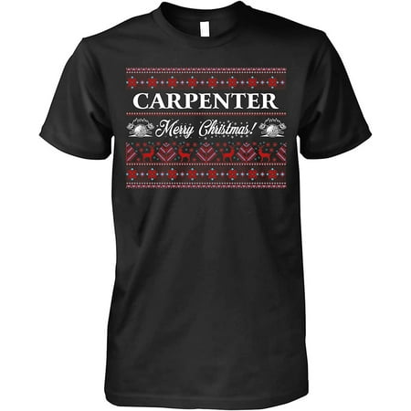 

Christmas Tshirt Carpenter Merry Christmas Funny Xmas Plaid Woodworking Pajamas Gift T-Shirt for Men Women