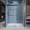 Matte Black, variant on 76 in. W x 76 in. H Soft-closing Double Sliding Frameless Shower Enclosure With Clear Glass in Brushed Nickel