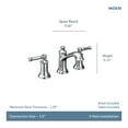 thumbnail image 3 of Moen TV6805ORB Dartmoor Two-Handle Widespread Bathroom Sink Faucet in Oil-Rubbed Bronze, 3 of 4