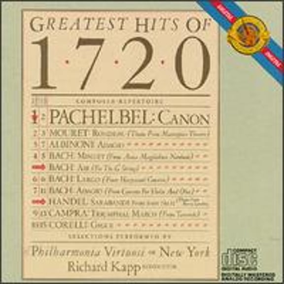 Pre-Owned Greatest Hits Of 1720 (CD 0074643454421) by Gerard Schwarz (trumpet), Judith Norell (soprano), Matitahu Braun (violin), Oscar Ravina (violin);...