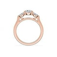 thumbnail image 2 of 0.80 T.C.W Oval Shaped Genuine Diamond Stunning Solitaire Wedding Ring for Women Solid 14K Rose Gold Size 3.5, 2 of 8