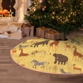 thumbnail image 5 of Sikiie Cute Animals Nativity Christmas Tree Skirt, Jesus Christian Winter Holiday Tree Mat Decoration(30-48IN)36", 5 of 6