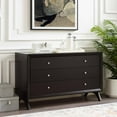thumbnail image 2 of Modern Contemporary Urban Design Bedroom Living Room Dresser Drawer Chest Stand, Wood, Brown, 2 of 5