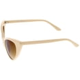 thumbnail image 4 of zeroUV Female Women's Retro Oversized High Point Cat Eye Sunglasses 55mm (Creme /Amber) - 55mm, 4 of 5