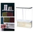 thumbnail image 2 of Countertop Rice Bucket Grain Dispenser Dry Food Storage dry food dispenser Container 3000ML, 2 of 8