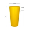 thumbnail image 3 of Yalin 32 Ounce Plastic Tumblers/Large Drinking Glasses/Party Cups/Iced Tea Glasses, Unbreakable, Dishwasher Safe, BPA Free, Set of 12 in 6 Assorted Colors, 3 of 6
