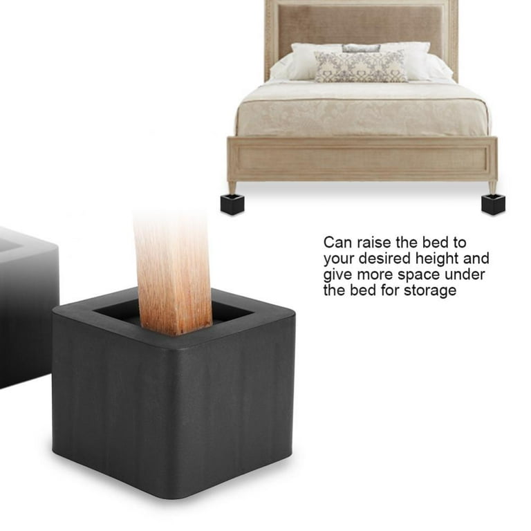 Furniture Risers 4PCS Risers For Bed Frame Platform Furniture Foot