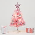 thumbnail image 6 of Hwkond Pre-Lit Artificial Christmas Tree Glowing Mini Christmas Tree Set, 6 of 6