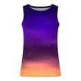 thumbnail image 4 of Big & Tall Tank Tops for Men S-4X Plus Size Sleeveless Crewneck T-Shirts Athletic Workout Mens Trendy Gradient Printed Pullover Tees Shirts, 4 of 4