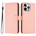 thumbnail image 2 of Compatible with iPhone 13 Pro Wallet Case with RFID Blocking Credit Card Holder, PU Leather Folio Flip Kickstand Protective Shockproof Anti-fall Phone Case Cover Women Men,Pink, 2 of 11