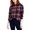Blue Plaid, variant on Style & Co Cotton Plaid Boyfriend Shirt Sunny Pink S