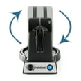 Farberware Double Flip Waffle Maker, Black with Stainless Steel, New