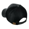 thumbnail image 4 of C.C Unisex Tie Dye Pattern Front Panel Adjustable Mesh Trucker Baseball Cap, Black, 4 of 4