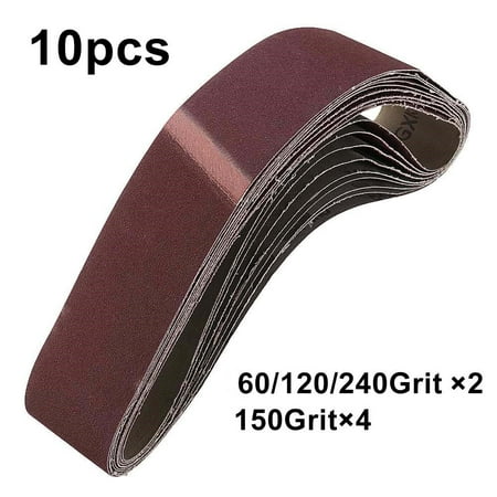 

10pcs 40mm X 680mm Sanding Belts Set For Grinding Machine High Quality Useful