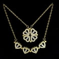 thumbnail image 2 of Collar de plata de ley S925, collar de trébol de cuatro hojas, moda femenina, collar de oro de 18 quilates para dama, tremblesr, 2 of 4