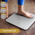 thumbnail image 4 of Bathroom Scale, Highly Accurate Digital Bathroom Body Scale, Measures Weight up to 400 lbs. Includes Batteries Silver, 4 of 6