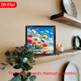 thumbnail image 2 of 12*12 inch wooden frame painting - A brilliant flower field. It can be used as a home decoration item or as a wonderful gift., 2 of 7