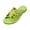 Light Green, variant on Fashion Dressy Indoor/Outdoor Slides, Women's Summer Flat Slide Sandals Open Toe Casual Comfortable Slip On Mule Shoes for Beach Vacation Yoga Walking, Hot Pink 8