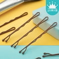 thumbnail image 6 of JIRIS Bobby Pins, 100Count 2Inches Brown Hair Pins Hairpins with Bag for Women Lady Girls Kids Hair Pin Invisible Wave Bobby pin Barrette Hair Clips Bulk Hair Accessories (Brown), 6 of 7