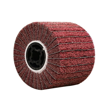 

Walmeck Non-woven Wire Drawing Polishing Burnishing Wheel Stainless Steel Core Wire Polishing Wheel Flap Brush for Metal/Aluminum/Copper Surface Treatments