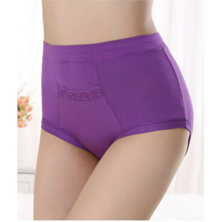 Code Red CODE RED Period Panties for Women with Pocket- Purple- L Purple  Large