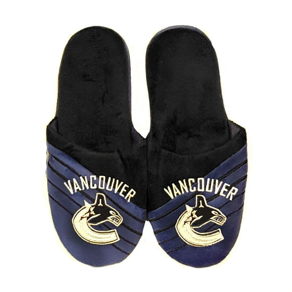 Canucks de Vancouver LNH Pantoufle pour Homme à Grand Logo - Forever Collectibles
