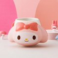 thumbnail image 2 of MINISO Hellokitty Ceramic Mug Cute Cartoon Sanrio Embossed High-value Handle Cup Couple Water Cup Exquisite Birthday Gift, 2 of 6