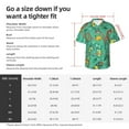 thumbnail image 5 of Pofeuu Funny Animals in Jungle Print Hawaiian Shirt for Men Sleeves Casual Button Down Summer Beach Dress Shirts T-Shirts,XX-Large, 5 of 7