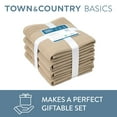 thumbnail image 2 of TOWN & COUNTRY BASICS 4-Piece Waffle Woven Terry Stripe Bath Towel Set, 30x56-Inch, 100% Cotton, Quick Dry, Taupe, 2 of 8