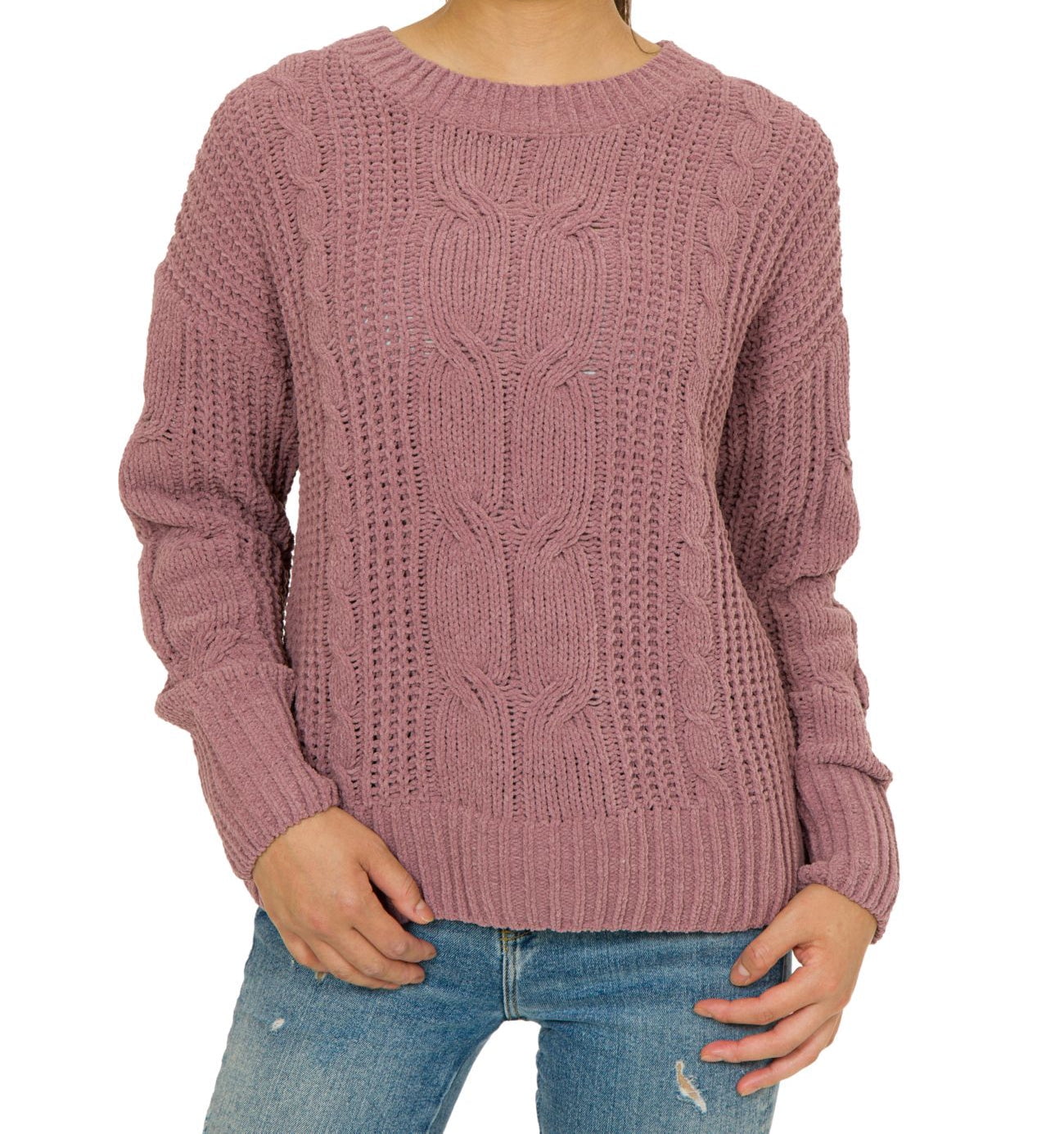 Hippie Rose Juniors Mixed Knit Chenille 