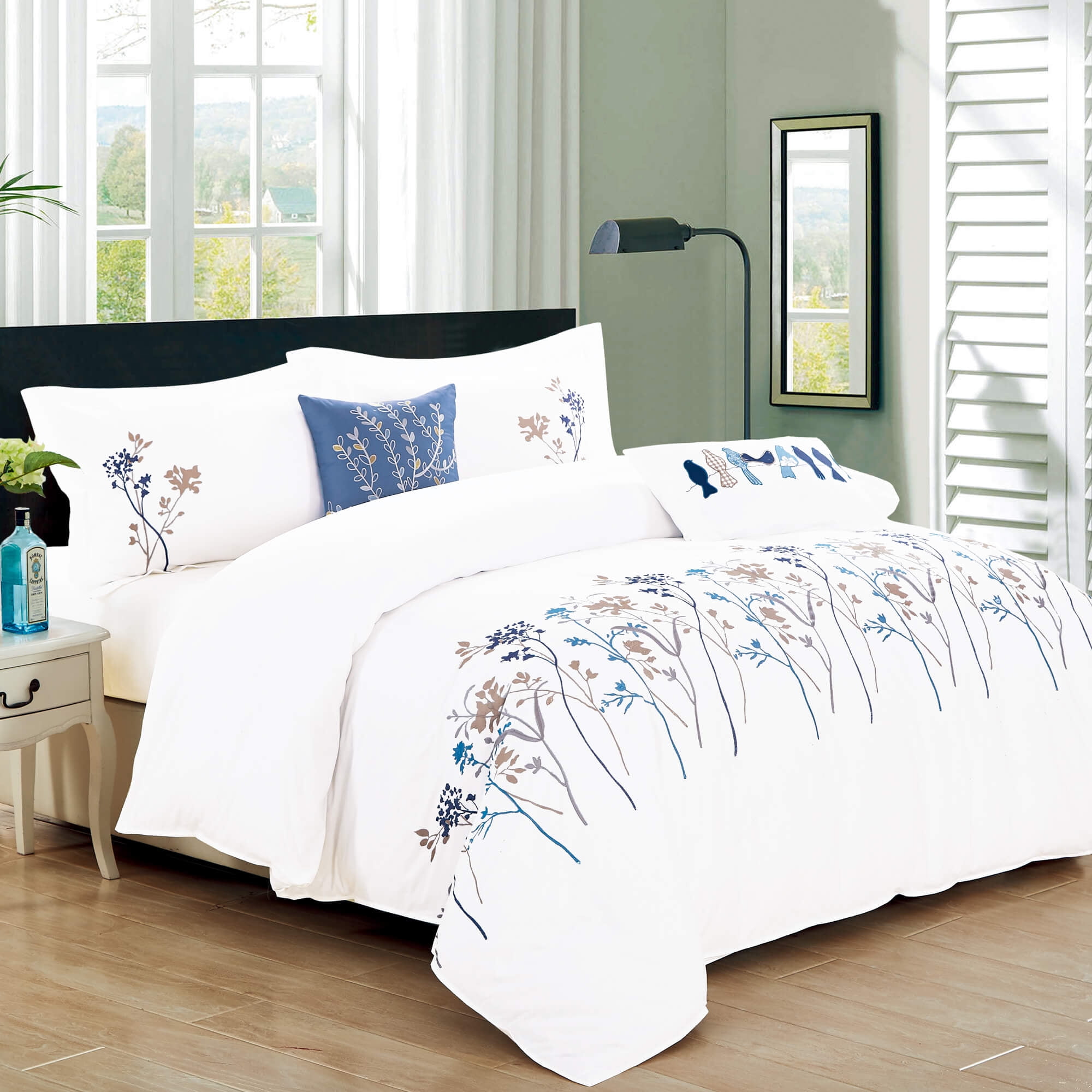 North Home Kimberly 5 Piece 100 Cotton Duvet Cover Set Walmart Canada