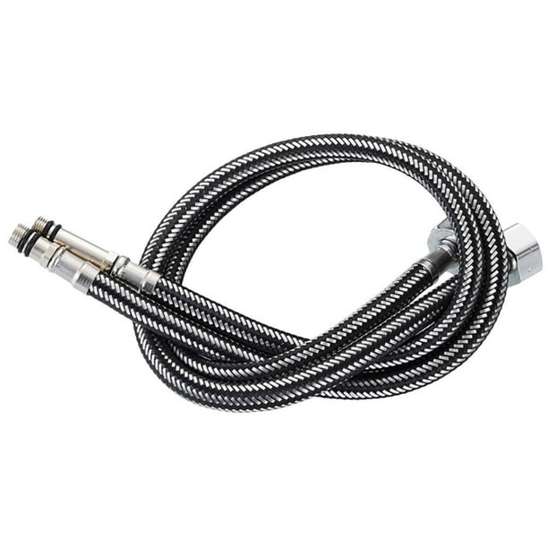 Manguera trenzada de acero inoxidable de 2 piezas 1/2 pulgada mangueras de entrada de agua fría fría flexible para el hogar