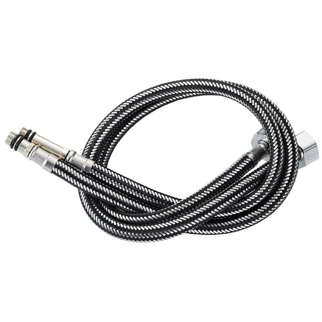 SHISUYAN 2Pcs Stainless Steel Faucet Hose 1/2 Inch Flexible Water Plumbing for Bathroom Kitchen