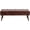 Leather-darkbrown, variant on Furniliving 44 Inch Velvet Bench, Upholstered Tufted Striped Fabric Bedroom Bench with Golden Metal Legs, Ottoman for Living Room, Solid Wood Indoor Bench for Foyer (Pink)