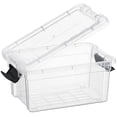 thumbnail image 5 of Superio Clear Storage Boxes with Lids, Plastic Container Bins for Organizing, Stackable Crates, BPA Free, Non Toxic, Odor Free, Organizers for Home, Office, School, and Dorm, 1.85 Quart, 2 Pack, 5 of 9