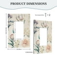 thumbnail image 5 of ZICANCN Outlet Covers Wall Plate, Pretty Delicate Watercolor Flower Light Switch Cover Decorative, Duplex Toggle Combo 1-Gang, 5 of 9